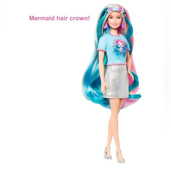 Barbie - Fantasy Hair - from Unicorn to Mermaid - NEW - Picture 5 of 7